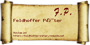 Feldhoffer Péter névjegykártya